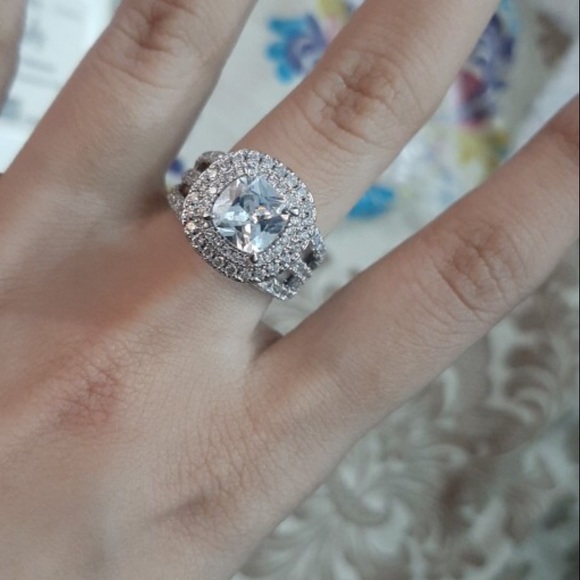 925 Silver & Diamond Simulated - Picture 6 of 8